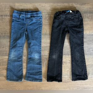 Girl’s size 6 lot of bootcut jeans, back and blue, Old Navy and carters